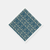 トライバルゾウと木 スタンダードカクテルナプキン (角)