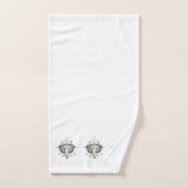 トライバルゾウイラストレーション バスタオルセット (ハンドタオル)