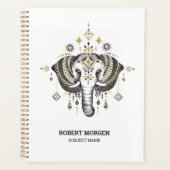 トライバルゾウイラストレーション プランナー手帳 (正面)