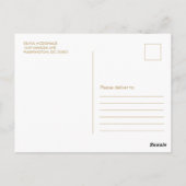 トライバルゾウ誕生日ベビーシャワーありがとう ポストカード (裏面)