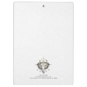 トライバルゾウ頭イラストレーション クリップボード (裏面)