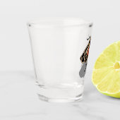 トライバルタイガーモスモノグラム ショットグラス (左)