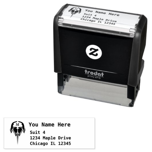 トライバルタトゥーの中の馬蹄蟹 セルフインキングスタンプ (インサイチュ)