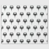 トライバルタトゥーの馬蹄蟹スタイル ラッピングペーパー (フラット)