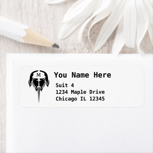 トライバルタトゥーの馬蹄蟹スタイル ラベル (インサイチュ)