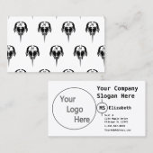 トライバルタトゥーの馬蹄蟹スタイル 名刺 (正面/裏面)