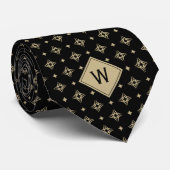 トライバルタトゥーモノグラム ネクタイ (ロール)