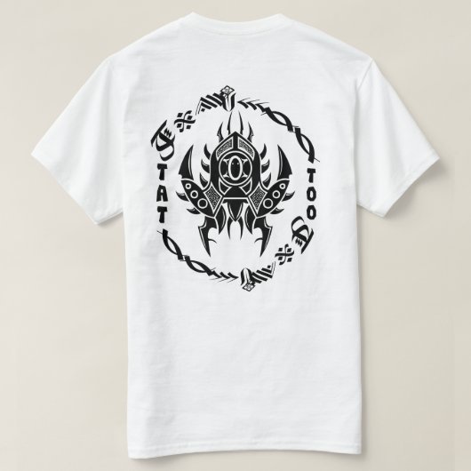 トライバルタトゥーTシャツ Tシャツ (デザイン裏面)