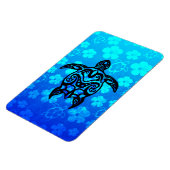 トライバルタートルハイビスカス マグネット (左側)