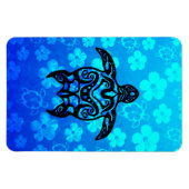 トライバルタートルハイビスカス マグネット (横)