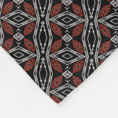 トライバルダイヤモンド フリースブランケット (角)