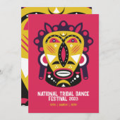 トライバルダンスフェスティバル 招待状 (正面/裏面)