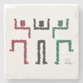 トライバルダンス ストーンコースター (正面)