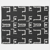 トライバルダンス フリースブランケット (正面(横))