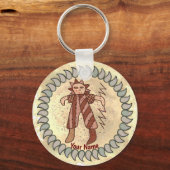 トライバルツーハンタールーンのキーチェーン キーホルダー (正面)