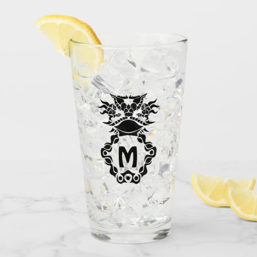 トライバルテキサス州ホーネドリザードトッドプライド タンブラーグラス (アイス正面)