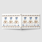 トライバルテペベビーシャワーゲストブック ゲストブック (全面)