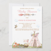 *~*トライバルテペボホウッドランドフォレストガールキツネ 招待状 (裏面)