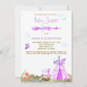 *~*トライバルテペボホキツネウッドランドフォレストガール 招待状 (裏面)