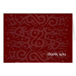 トライバルデザインバー感謝していバルミツワー-Youカード