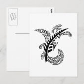 トライバルデザイン ポストカード (正面/裏面)