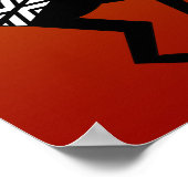 トライバルデザートサンサウスウエストデザインココペリ ポスター (角)