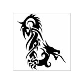 トライバルドラゴンアートスタンプ ラバースタンプ (インプリント)