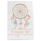 トライバルドリームキャッチャーのボウホベビー ミディアムペーパーバッグ (正面)