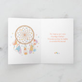 トライバルドリームキャッチャーのボウホベビー 案内状 (内部)