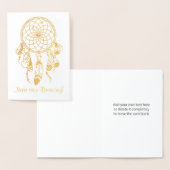 トライバルドリームキャッチャーストップは夢を見ない引用文 箔カード (ディスプレー)