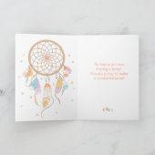 トライバルドリームキャッチャーベビー紫2 カード (内部)