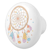 トライバルドリームキャッチャーボホベビー子供部屋 セラミックノブ (右)