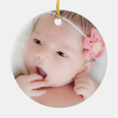 トライバルドリームキャッチャーボホ新生児キープサケ セラミックオーナメント (裏面)