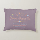 トライバルドリームキャッチャー新生児名誕生キープサケ アクセントクッション (裏面)