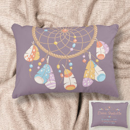トライバルドリームキャッチャー新生児名誕生キープサケ アクセントクッション