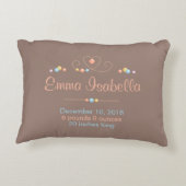 トライバルドリームキャッチャー新生児名誕生キープサケ アクセントクッション (裏面)