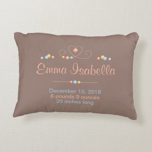 トライバルドリームキャッチャー新生児名誕生キープサケ アクセントクッション (裏面)
