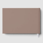 トライバルドリームキャッチャーBohoベビーシャワーブラウン ゲストブック (裏面)