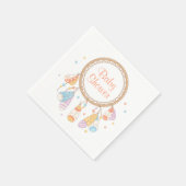トライバルドリームキャッチャーBOHOベビーシャワー スタンダードカクテルナプキン (角)