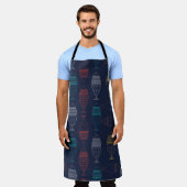 トライバルドードルフィッシュ エプロン (着用した状態)