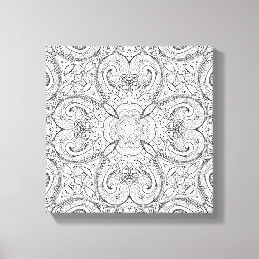 トライバルドードル11 キャンバスプリント (正面)