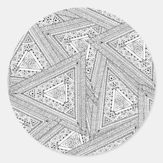 トライバルドードル2 ラウンドシール (正面)