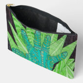 トライバルハンズメイクアップバッグ アクセサリーポーチ (見開き)