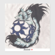 トライバルバイキングウルフラップトップデカール