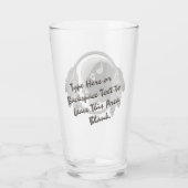 トライバルバッファローグラスMetisアートグラスのパーソナライズ タンブラーグラス (裏面)