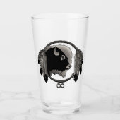 トライバルバッファローグラスMetisアートグラスのパーソナライズ タンブラーグラス (正面)