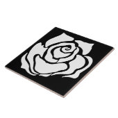 トライバルバラ白黒 タイル (側面)