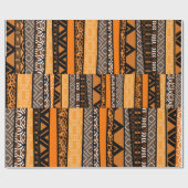 トライバルパターンミックス ラッピングペーパー (フラット)