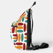 トライバルパーソナライズされたアートサーフィンボードパターン スリングバッグ (右)