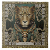 トライバルパーソナライズされたジャガー・スピリット・アルタルピース タイル (正面)